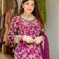 Premium Faux Georgette Top Plazzo Suit with Heavy Sequence and Beads Work