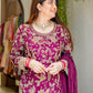 Premium Faux Georgette Top Plazzo Suit with Heavy Sequence and Beads Work