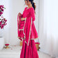 Handcrafted Top with Real Mirror Work, Full Flair Palazzo & Coordinated Dupatta