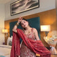 Simmer Silk 3-Piece Sharara Set with Artistic Embroidery, Sequin Highlights, and Ultra-Soft Micro Cotton Lining