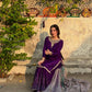 Designer Chinon Palazzo Ensemble with Sequin Embroidered Dupatta for Festive Glamour