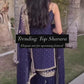 Designer Faux Georgette Sharara Suit with Thread Sequin Work and Dupatta Featuring Lace Border
