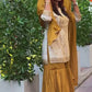 Natural Crepe Co-Ord Set Featuring a Flattering Top, Wide-Leg Sharara, and Coordinated Dupatta