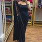 Ready to Wear Saree with Embroidery Jacket & Belt | Heavy Chinon Party Wear