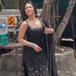 Traditional Georgette Suit Set with Mirror Work and Embroidered Dupatta