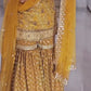 Designer Chinnon Silk Embroidered Sharara Suit with Net Dupatta – Premium Party Wear