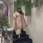 Artisan Craftsmanship Behind the Heavy Embroidery and Fabric Quality of This Party Wear Set