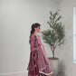 Classic Japan Satin Anarkali with Micro Cotton Lining and Flowing Net Dupatta
