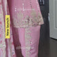 Premium Faux Georgette Embroidered Dhoti Suit – Designer Party Wear (Baby Pink)