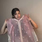 Exclusive Soft Organza Indo-Western Party Wear Set with Embroidered Blouse, Top, Circular Plazzo and Coordinated Dupatta