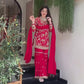 Premium Faux Georgette Top Plazzo Suit with Heavy Sequence and Beads Work