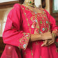 Designer Party Wear Chinon Silk Kurti with Sharara Palazzo & Dupatta – Heavy Embroidery Work Set