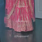 Premium Faux Georgette Heavy Sequence Embroidered Lehenga Set With Butterfly Net Dupatta – Orange & Pink