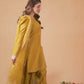 Designer Crepe Silk Top With Farshi Salwar & Embroidered Dupatta