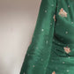 Graceful Chinon Suit Set Featuring Sequin Embroidered Top and Plazzo