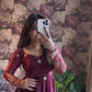 Premium Chinon Silk Anarkali Set with Pant & Dupatta – Fully Stitched