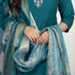 Premium Roman Silk Kurti Pent Dupatta Set
